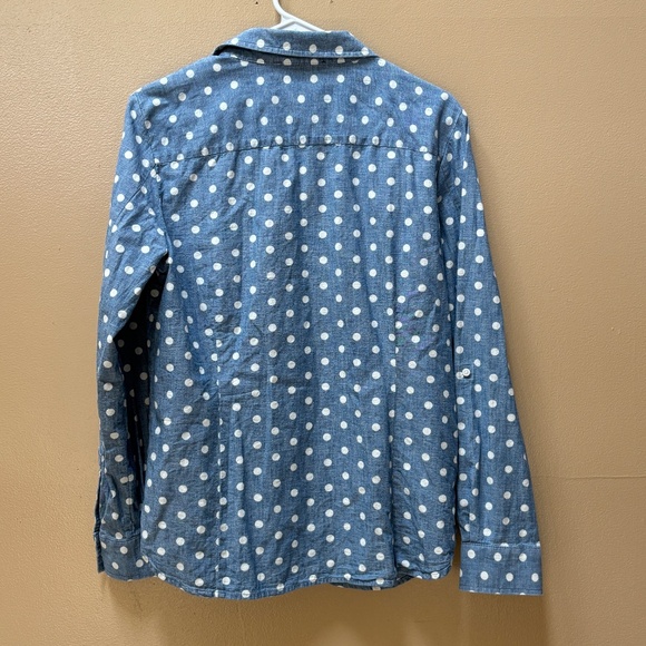 Tommy Hilfiger Classic Long Sleeve Button Down Utility Shirt Chambray Size L - Picture 2 of 13